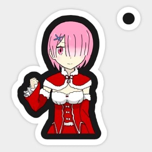 Christmas maid Ram Sticker